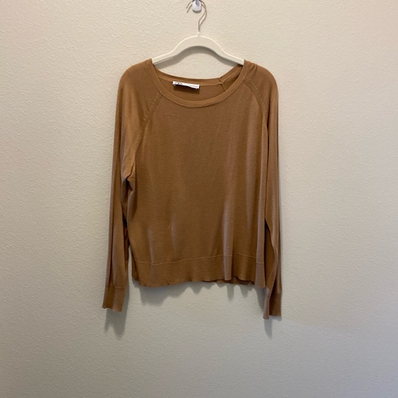 Zara Camel Crew Neck Sweater - Picture 1 of 6